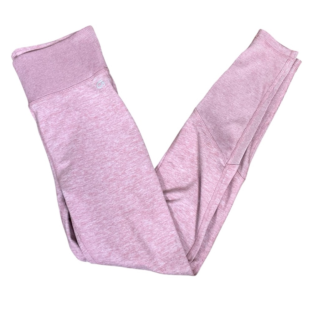 GapFit Brushed Tech Jersey Ribbed Light Pink Leggings Size XS